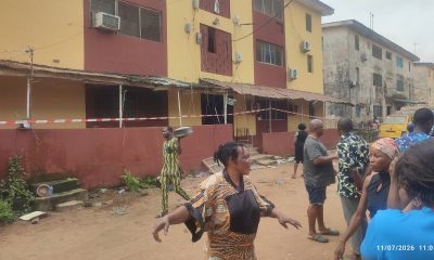 Structural cracks: LASBCA pulls down six-flat building in Abesan Estate (Video)