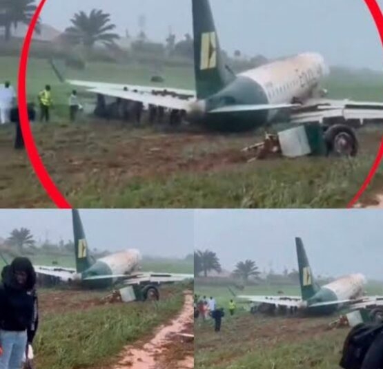 68 passengers escape unhurt after Enugu Air aircraft veers off runway into bush in Benin