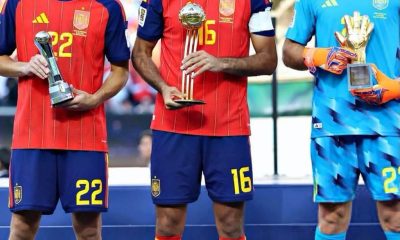 Rodri, Cubarsí, Unai Simón lead Spain's World Cup awards sweep