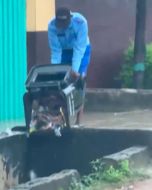 Lagos Taskforce arrests 56-year-old man for dumping refuse in drainage channel [Video]