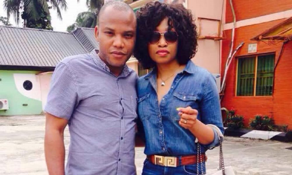 Nnamdi Kanu’s wife denies divorce reports, mocks speculation on social media
