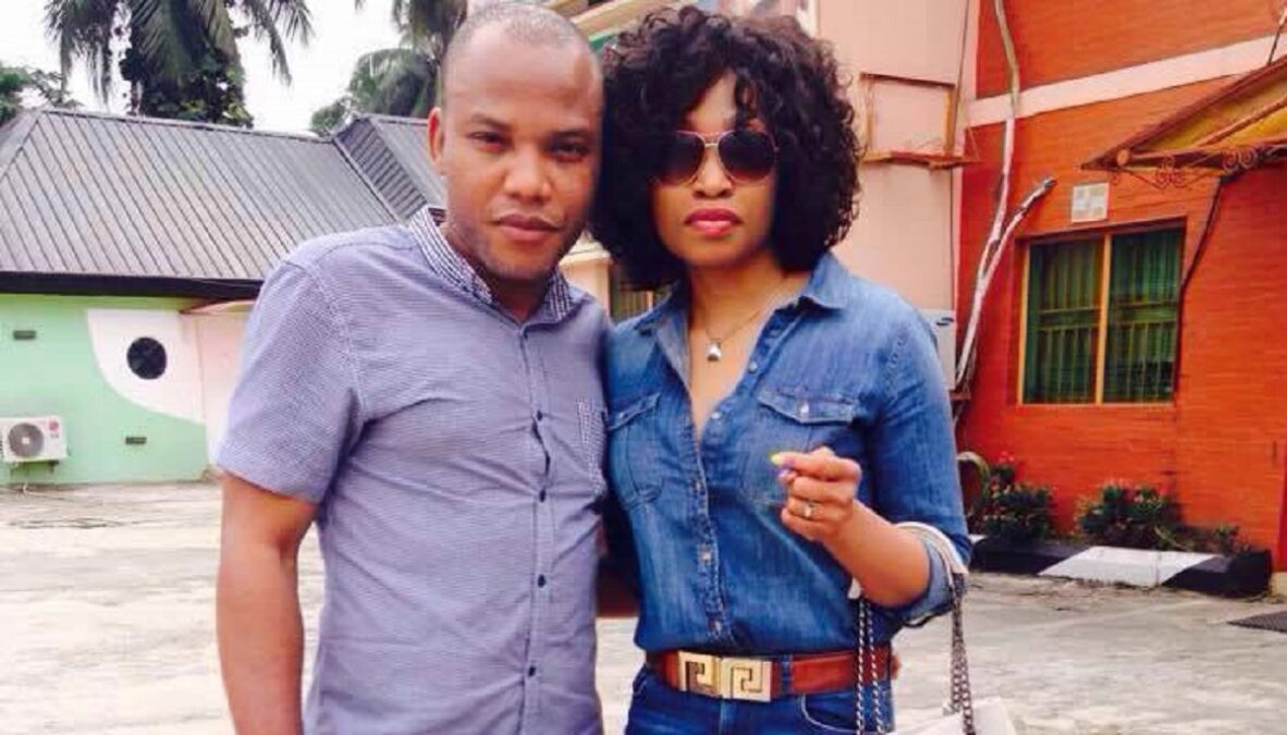Nnamdi Kanu’s wife denies divorce reports, mocks speculation on social media