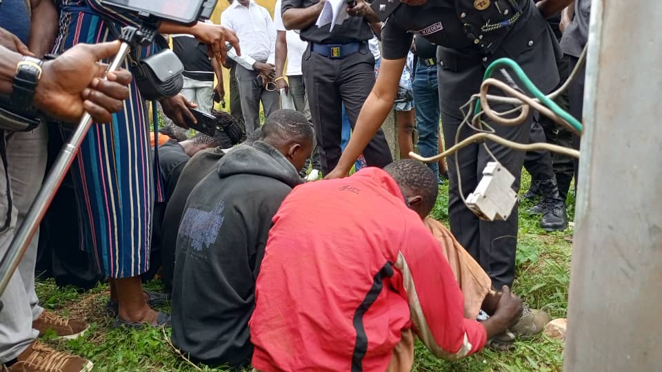 Edo Police parade suspects over N400m AIT equipment theft, vandalism