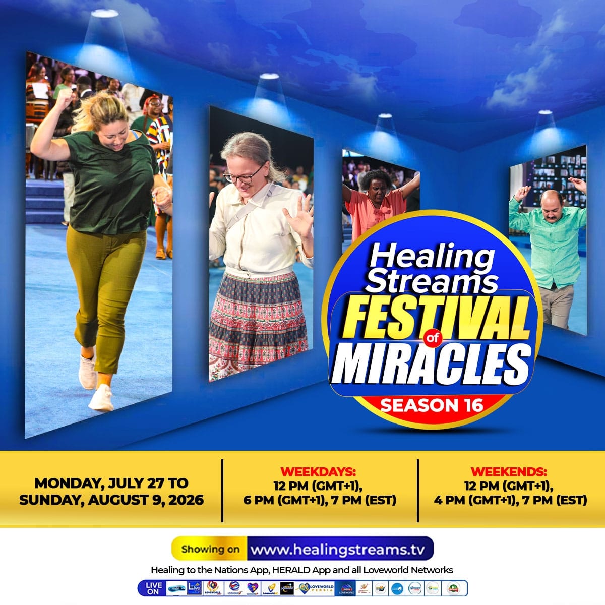 Festival of Miracles showcases Global Healing Testimonies from 17th Healing Streams Service