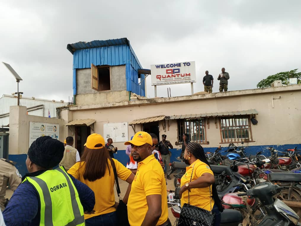 Ogun seals Quantum Packaging over illegal dumpsite, open waste burning