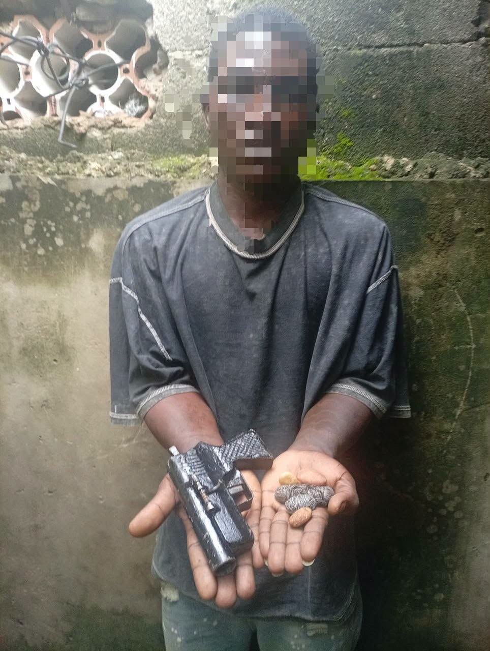 Police arrest suspected armed robber, recover pistol, Charms in Lagos