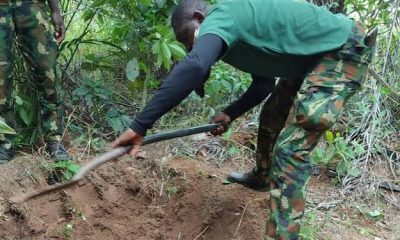 Troops exhume remains of slain community leader in Imo forest