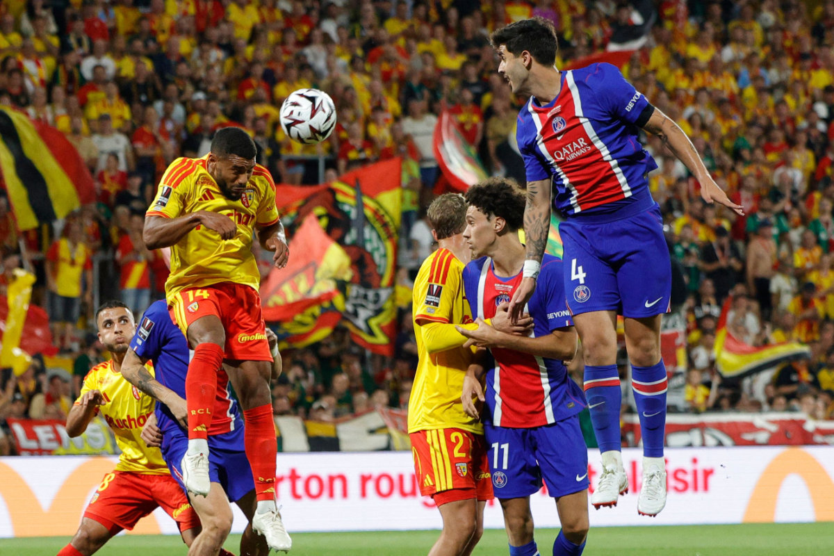 0-man Lens stun PSG 1-0 to win French Champions’ Trophy