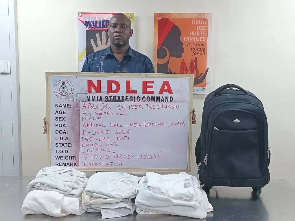 Italy-based businessman excretes 98 cocaine wraps at Enugu Airport — NDLEA