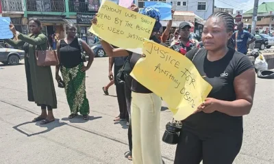 Port Harcourt youths protest alleged Police killing of 22-year-Old UNIPORT graduate