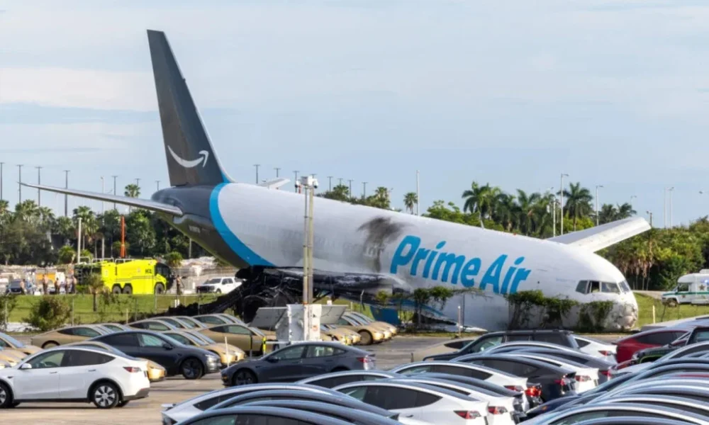 Five killed as Amazon cargo plane crashes after runway overrun in Miami