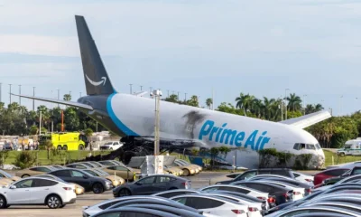 Five killed as Amazon cargo plane crashes after runway overrun in Miami