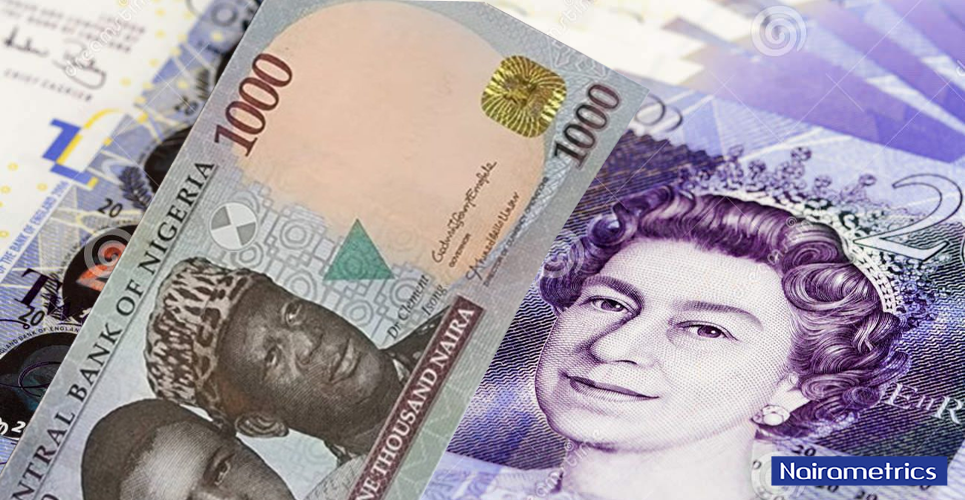 Naira strengthens against Pound as exchange rate holds around N1,800