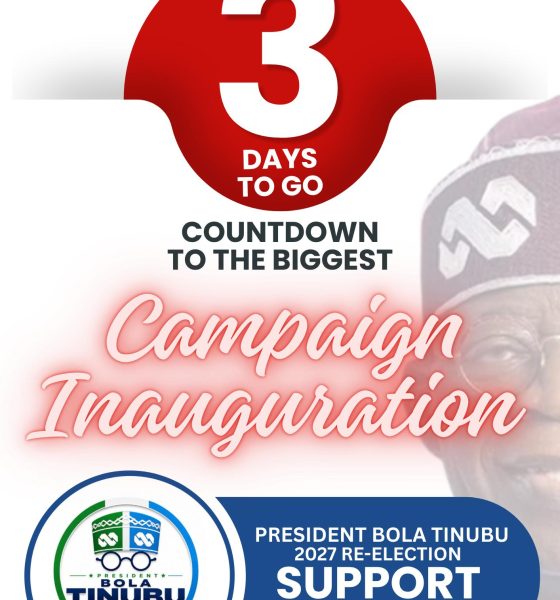 2027 Election: Group picks Friday for Tinubu’s re-election campaign flag-off