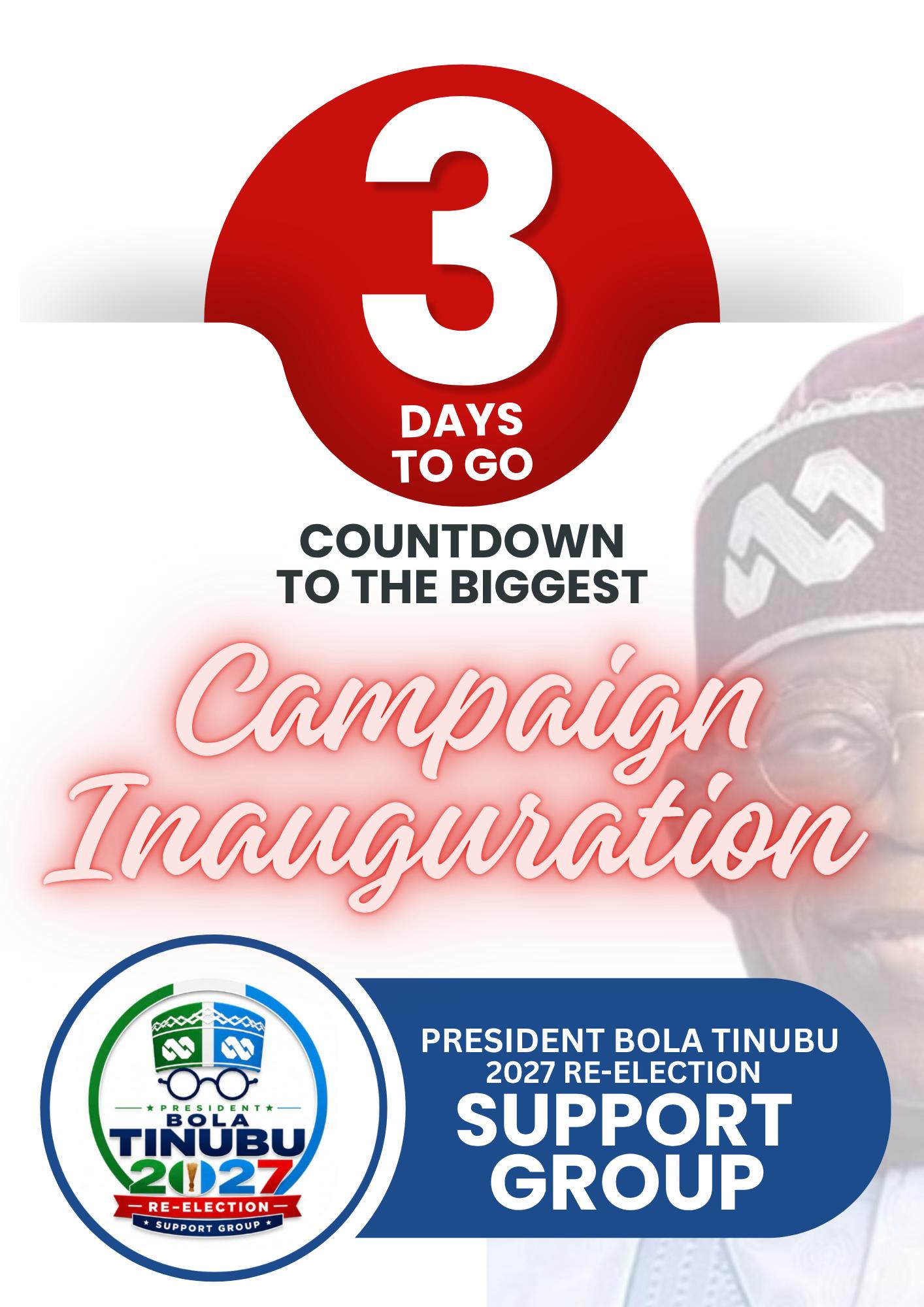 2027 Election: Group picks Friday for Tinubu’s re-election campaign flag-off