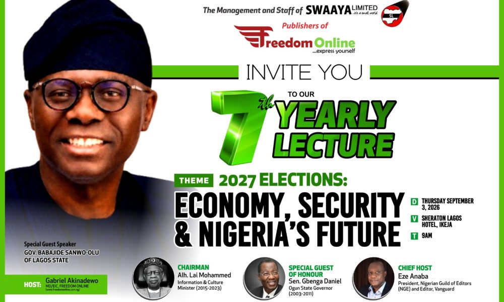 2027 elections, economy, security take centre stage at 7th annual Freedom Online lecture