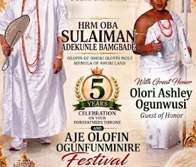 Ooni’s wife, Queen Ashley Ogunwusi, to grace Olofin’s 5th coronation anniversary