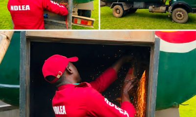 NDLEA intercepts fuel tanker with 2,145kg cannabis hidden in false compartment