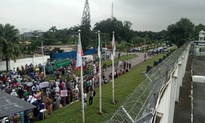 Lagos Police deny tear-gassing elderly pensioners during Alausa protest