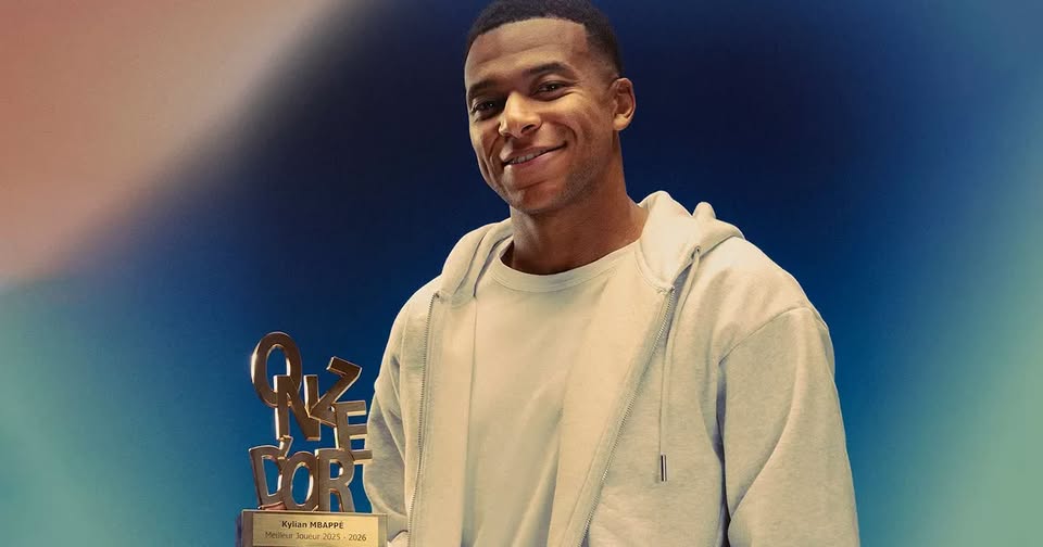 Mbappé wins Onze d’Or award as 2025/26 season's best player