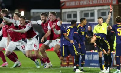 Fleetwood stun Arsenal in penalty shootout to reach Carabao Cup quarter-finals