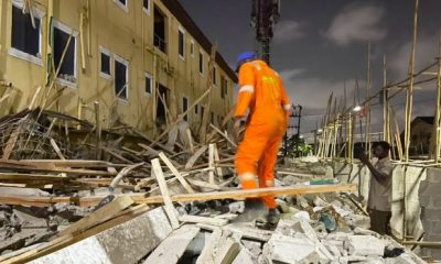 Breaking: Lagos building collapse kills one, three rescued alive in Fadeyi