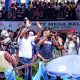 EXTRA: ‘If they can do that, vote for them’ — Makinde jumps off stage in Ondo