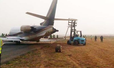 Abuja Airport panic as private jet loses door mid-air, declares Mayday