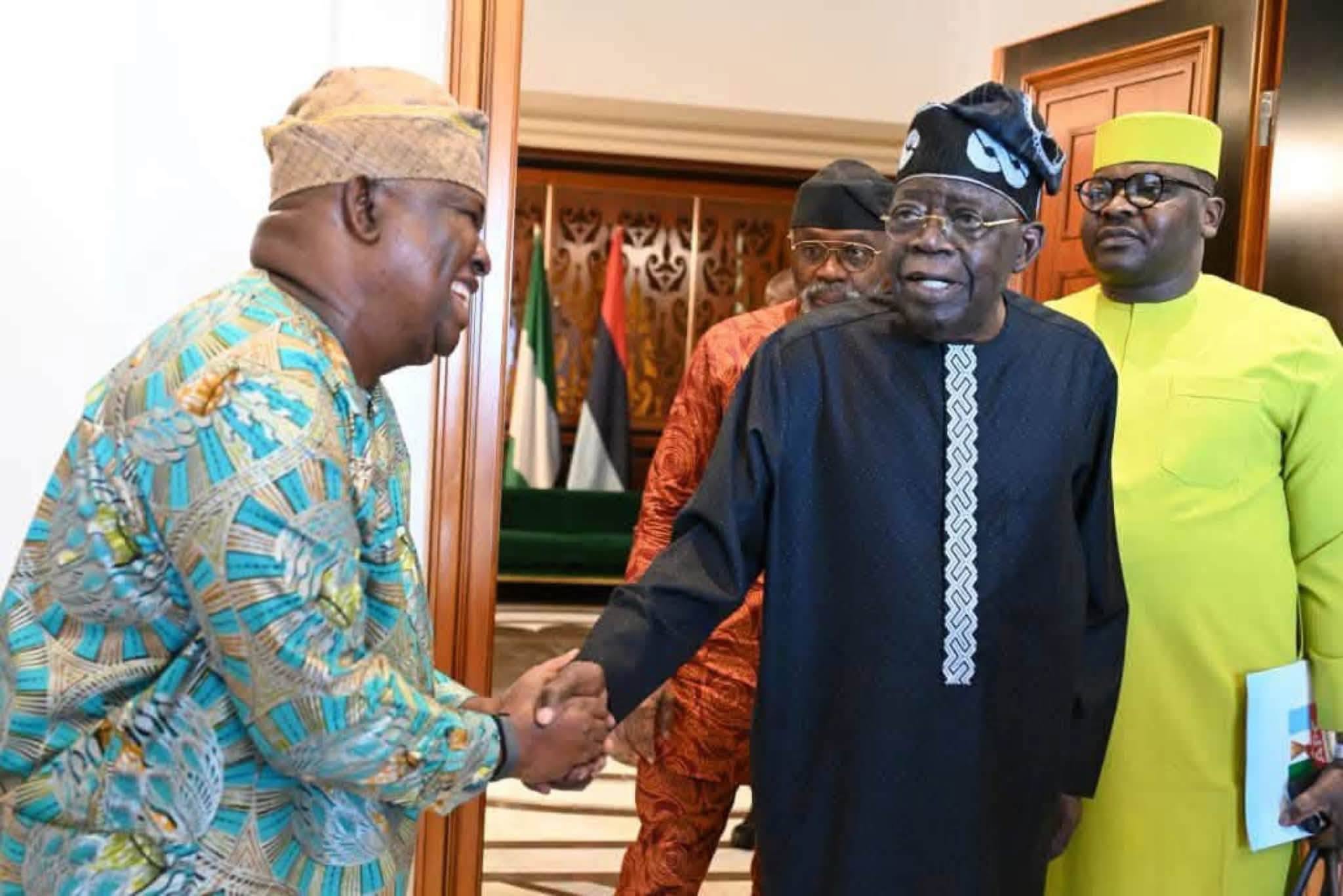 Yayi meets Tinubu, commends federal support for Ogun projects