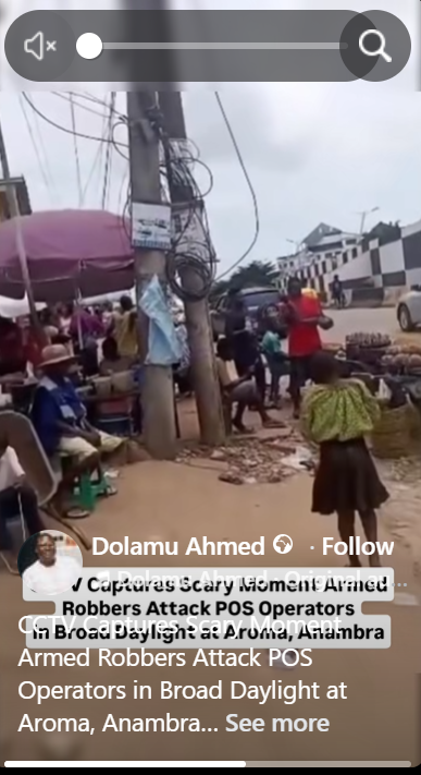 CCTV captures brazen robbery of POS operator in Awka