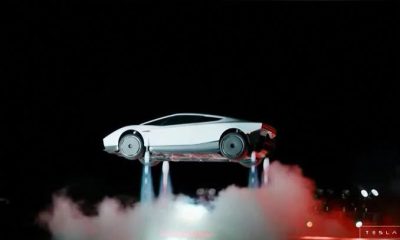 Musk unveils thruster-powered Tesla Roadster, says flying cars are real’