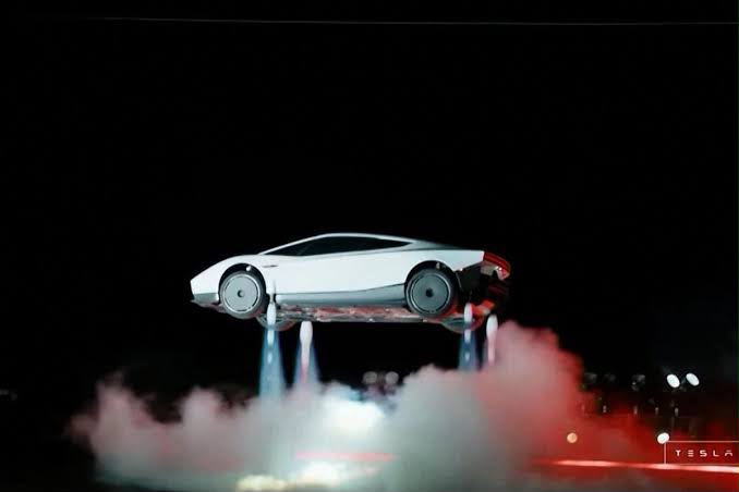 Musk unveils thruster-powered Tesla Roadster, says flying cars are real’