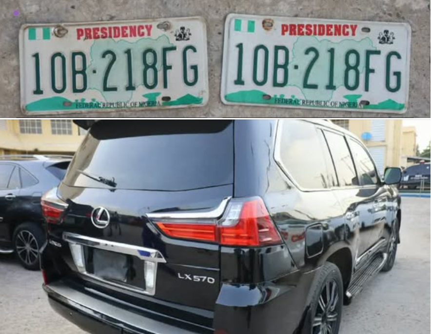 Police arrest suspect over forged ‘Presidency’ number plate in Abuja