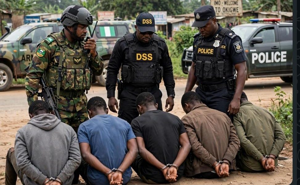 DSS, Police, military arrest five suspects over abduction of 20 NYSC members