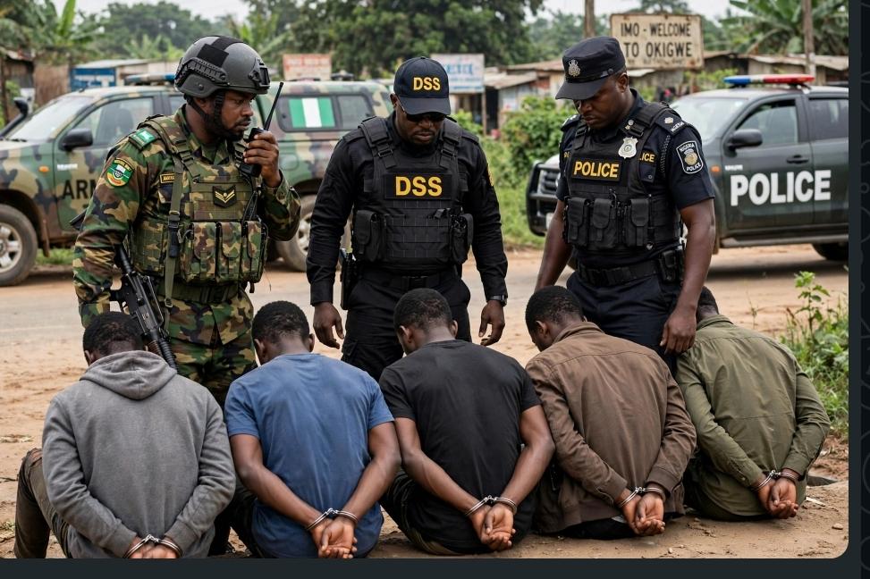 DSS, Police, military arrest five suspects over abduction of 20 NYSC members